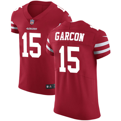 Nike 49ers #15 Pierre Garcon Red Team Color Men's Stitched NFL Vapor Untouchable Elite Jersey - Click Image to Close